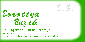 dorottya buzik business card